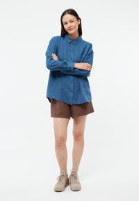 Givn Berlin Blusenhemd GBNADA aus Leinen Blouse Blazing Blue (Linen)