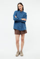 Givn Berlin Blusenhemd GBNADA aus Leinen Blouse Blazing Blue (Linen)