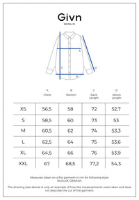 Givn Berlin Blusenhemd GBNADA aus Leinen Blouse Blazing Blue (Linen)