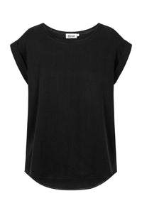 Givn Berlin Blusenshirt CAPRI aus TENCEL™ Lyocell Blouse Black (Tencel)
