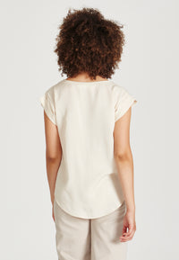 Givn Berlin Blusenshirt CAPRI aus TENCEL™ Lyocell Blouse Off White (Tencel)