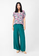Givn Berlin Blusenshirt GBRUBY relaxed Fit aus LENZING™ ECOVERO™ Blouse Green / Violet (Bubbles)