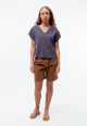 Givn Berlin Blusenshirt GBRUBY relaxed aus Bio-Baumwolle Blouse Nightshade Blue (Outlines)