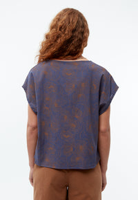 Givn Berlin Blusenshirt GBRUBY relaxed aus Bio-Baumwolle Blouse Nightshade Blue (Outlines)