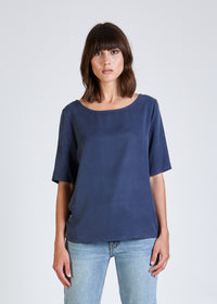 Givn Berlin Blusenshirt ISLA aus TENCEL™ Lyocell Blouse Light Blue