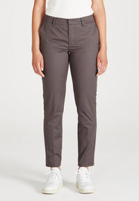 Givn Berlin Bügelfaltenhose MONICA aus Bio-Baumwolle Trousers Dark Grey