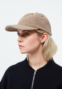 Givn Berlin Cap GBTIM aus Wolle Hat Dark Beige
