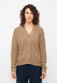 Givn Berlin Cardigan ADORA aus recycelter Wolle Cardigan Camel Beige