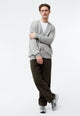 Givn Berlin Cardigan GBJUNIS aus recyceltem Wollgemisch Cardigan Mid Grey