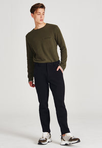 Givn Berlin Chino-Hose JASON aus Bio-Baumwolle Trousers Black (Structure)