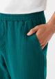 Givn Berlin Leinenhose GBERIC mit Tunnelzug Trousers Malachite Green (Linen)
