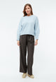 Givn Berlin Cropped Strickpullover GBJELLA aus recyceltem Wollgemisch Sweater Light Blue
