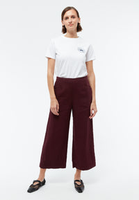 Givn Berlin Culotte GBFAY aus Leinen Trousers Burgundy (Linen)