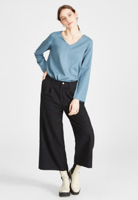 Givn Berlin Culotte TAMARA aus Bio-Baumwolle Trousers Anthracite