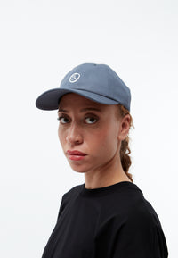Givn Berlin Dad Cap GBTIM (SMILEY) aus Bio-Baumwolle mit Stickerei Hat Stone Blue