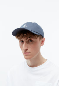 Givn Berlin Dad Cap GBTIM (SMILEY) aus Bio-Baumwolle mit Stickerei Hat Stone Blue