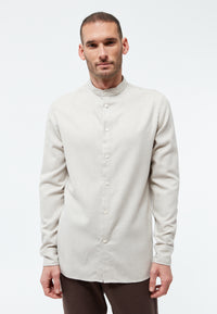 Givn Berlin Flanellhemd GBWES in lockerer Passform Buttoned Shirt Beige