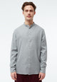 Givn Berlin Flanellhemd GBWES in lockerer Passform Buttoned Shirt Mid Grey