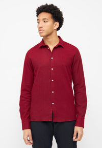 Givn Berlin Flanellhemd KENT aus Bio-Baumwolle Buttoned Shirt Tibetan Red
