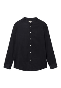 Givn Berlin Flanellhemd WES aus Bio-Baumwolle Buttoned Shirt Anthracite