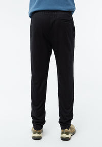 Givn Berlin Flanellhose GBERIC aus Bio-Baumwolle mit Gummibund Trousers Anthracite