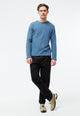 Givn Berlin Flanellhose GBERIC aus Bio-Baumwolle mit Gummibund Trousers Anthracite