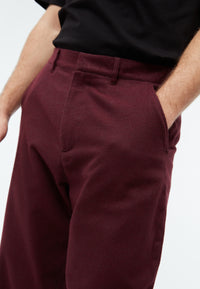 Givn Berlin Flanellhose GBHELGE in lockerer Passform Trousers Burgundy