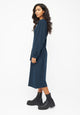 Givn Berlin Flanellkleid ALINE aus Bio-Baumwolle Dress Marine Blue