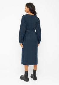 Givn Berlin Flanellkleid ALINE aus Bio-Baumwolle Dress Marine Blue