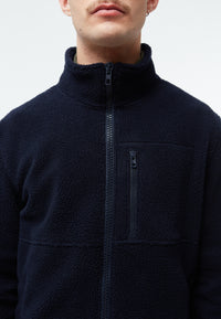 Givn Berlin Fleecejacke GBSPENCER aus recyceltem Polyester Jacket Dark Blue