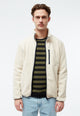 Givn Berlin Fleecejacke GBSPENCER aus recyceltem Polyester Jacket Off White