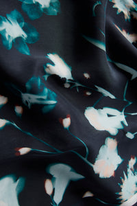 Givn Berlin GBAnissa Dress Black / Dark Teal (Flowers)