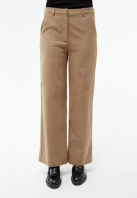 Givn Berlin Flanellhose GBBEATRICE aus Bio-Baumwolle Trousers Beige / Grey (Melange)