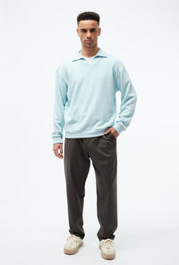 Givn Berlin Sweater GBBELA aus recycelter Baumwolle mit Kragen Sweater Light Blue