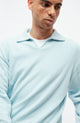 Givn Berlin Sweater GBBELA aus recycelter Baumwolle mit Kragen Sweater Light Blue
