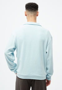 Givn Berlin Sweater GBBELA aus recycelter Baumwolle mit Kragen Sweater Light Blue