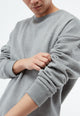 Givn Berlin Heavyweight Sweater GBCEMALI relaxed Fit aus Bio-Baumwolle Sweater Grey Melange