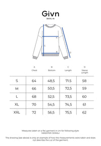 Givn Berlin Heavyweight Sweater GBCEMALI relaxed Fit aus Bio-Baumwolle Sweater Grey Melange