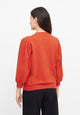 Givn Berlin Sweater GBCLOUDY aus recycelter Baumwolle mit Puffärmeln Sweater Dark Orange