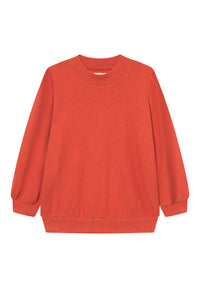Givn Berlin Sweater GBCLOUDY aus recycelter Baumwolle mit Puffärmeln Sweater Dark Orange