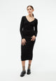 Givn Berlin GBCorinna Dress Black (Rib)