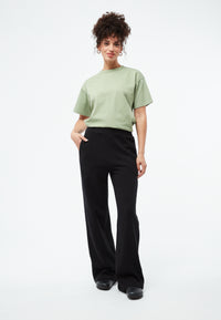 Givn Berlin Hose GBELSIE aus recycelter Baumwolle mit weitem Bein Trousers Black