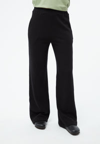 Givn Berlin Hose GBELSIE aus recycelter Baumwolle mit weitem Bein Trousers Black