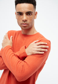 Givn Berlin Sweater GBIAN aus recycleter Baumwolle Sweater Dark Orange