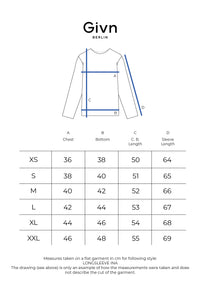 Givn Berlin GBIna Longsleeve Cornflower Blue (Rib)