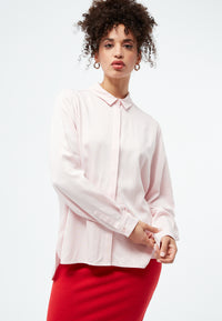 Givn Berlin Bluse GBIVA aus LENZING™ ECOVERO™ mit Stehkragen Blouse Blush Pink