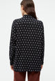Givn Berlin Bluse GBIVA aus LENZING™ ECOVERO™ mit Stehkragen Blouse Black / White (Polkadots)
