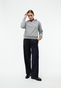 Givn Berlin Cropped Sweater GBJESSA (Logo) aus Bio-Baumwolle Sweater Grey Melange