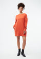 Givn Berlin Kleid GBJOSEFFA relaxed Fit aus recycelter Baumwolle Dress Dark Orange