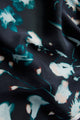 Givn Berlin Bluse GBKASIA aus Cupro (Bemberg™) mit Puffärmeln Blouse Black / Dark Teal (Flowers)